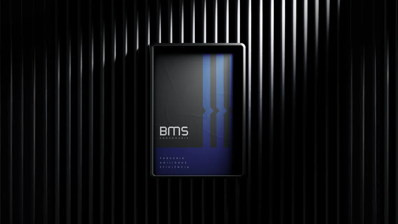 Case BMS Engenharia — aplicação da marca
